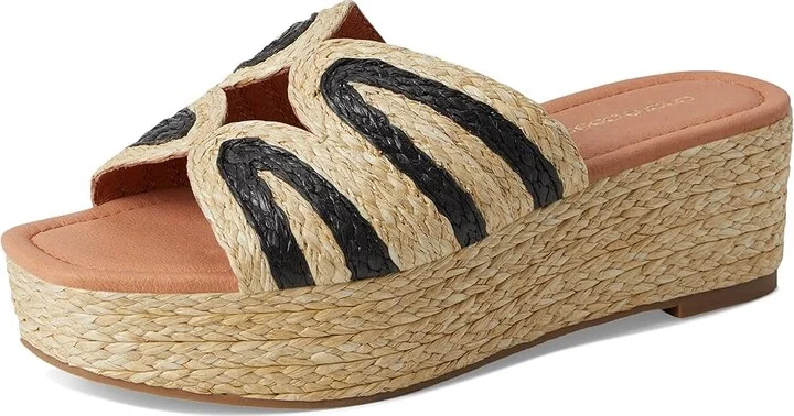 Andre Assous Serene Women's Wedge Shoes Natural/Black : 5 M - Image 5