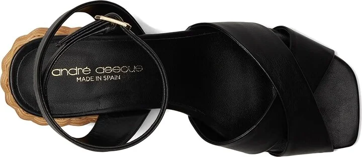 Andre Assous Winona Women's Dress Sandals Black : 8 M, Leather - Image 2