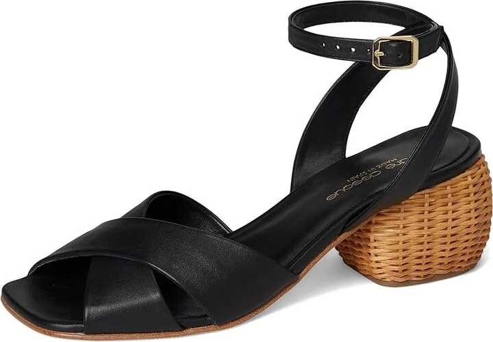 Andre Assous Winona Women's Dress Sandals Black : 8 M, Leather - Image 5