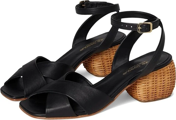 Andre Assous Winona Women's Dress Sandals Black : 8 M, Leather