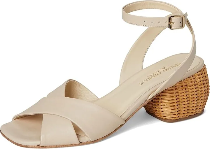 Andre Assous Winona Women's Dress Sandals Ivory : 9 M, Leather - Image 5