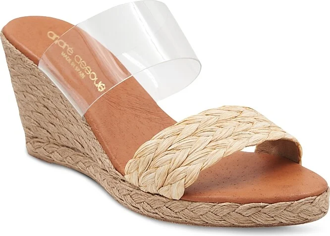 Andre Assous Women's Anfisa Raffia Wedge Sandals