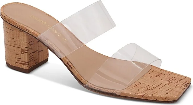 Andre Assous Women's Didi Square Toe Slip On High Heel Sandals - Exclusive