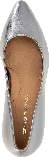 Andre Assous Wynne High Women's Heels Pewter : 6.5 M, Leather - Image 2