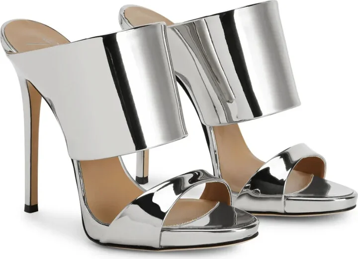 Andrea 120mm leather sandals - Image 2