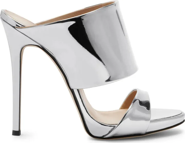 Andrea 120mm leather sandals