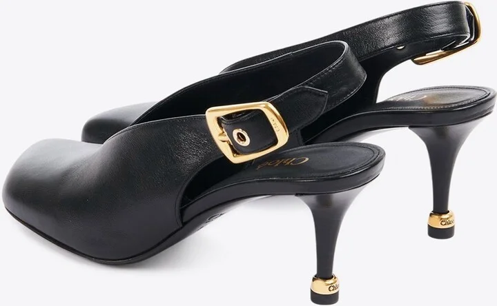Andrea 70 Calf Leather Slingback Pumps - Image 2