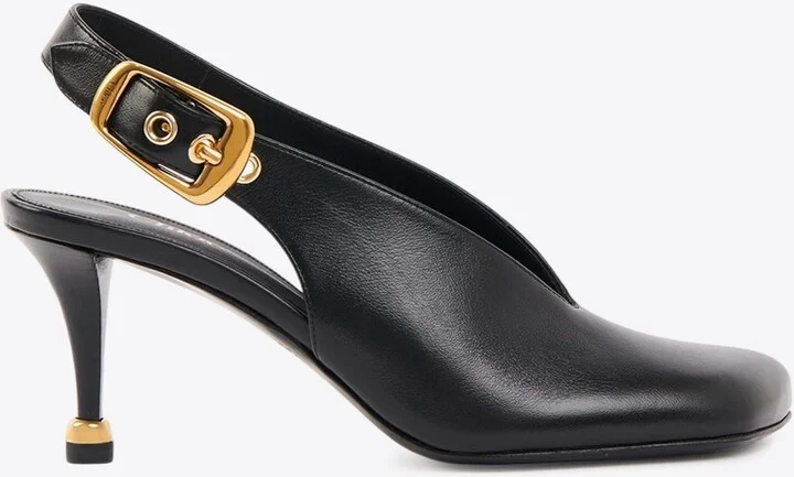 Andrea 70 Calf Leather Slingback Pumps