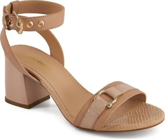 Andrea Ankle Closure Sandals 74364, Beige,