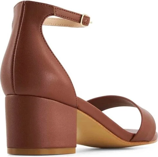 Andrea Ankle Strap Casual - Dress Sandal 862, Brown, - Image 2