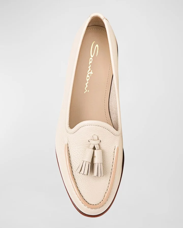 Andrea Calfskin Tassel Loafers - Image 4