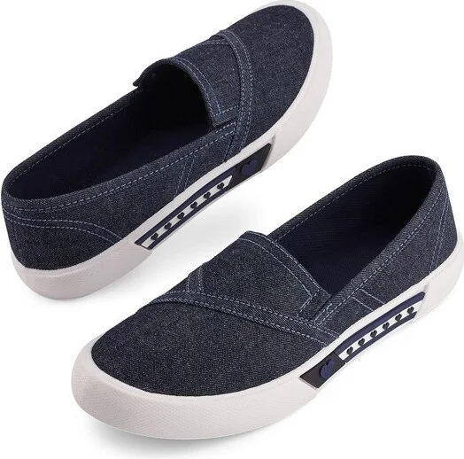 Andrea Canvas Flats For Women, Hearts 6399, Red, - Image 3