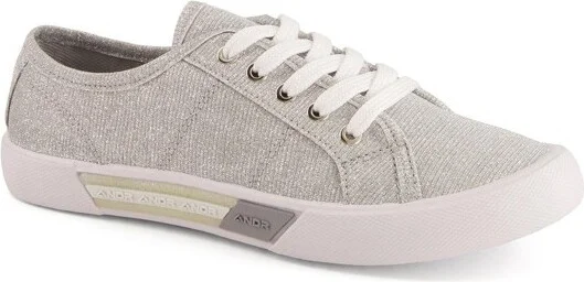 Andrea Casual Canvas Sneakers 77220, Grey,