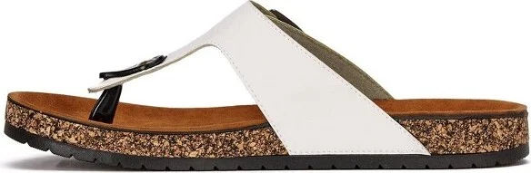 Andrea Casual Flip Flops With Comfort Insole 3672, White, - Image 2