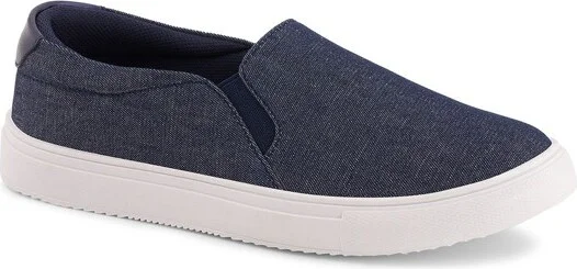 Andrea Casual Slip on Canvas Sneakers 84814, Denim,