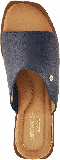Andrea Casual Wedge Platform Sandals 741, Navy, - Image 2