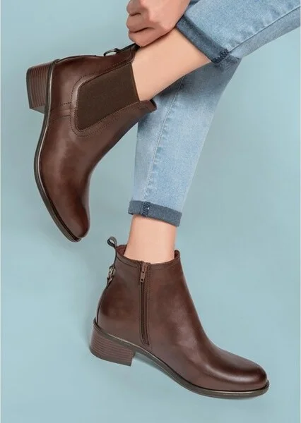 Andrea Chelsea Boots 74063, Brown, - Image 2
