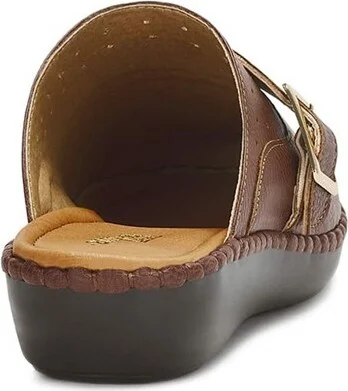 Andrea Comfort Casual Clogs 68094, Brown, - Image 2