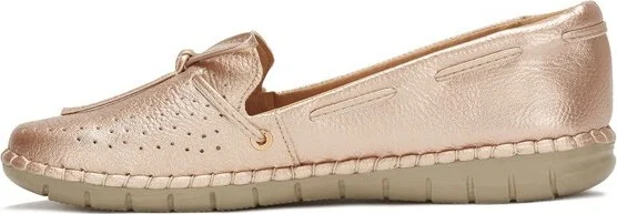 Andrea Comfort Moccasins 3770, Rose Gold, - Image 2
