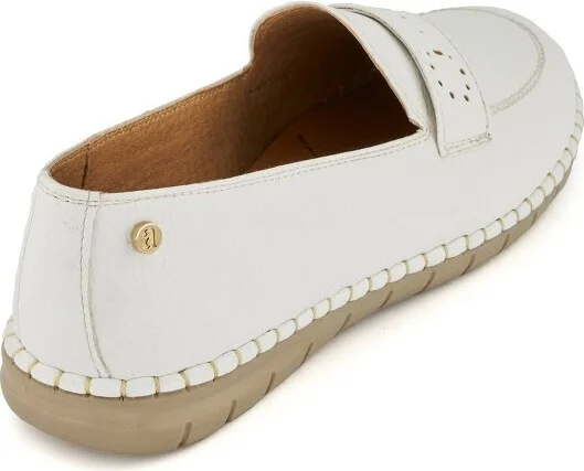 Andrea Comfort Moccassins 782, White, - Image 2