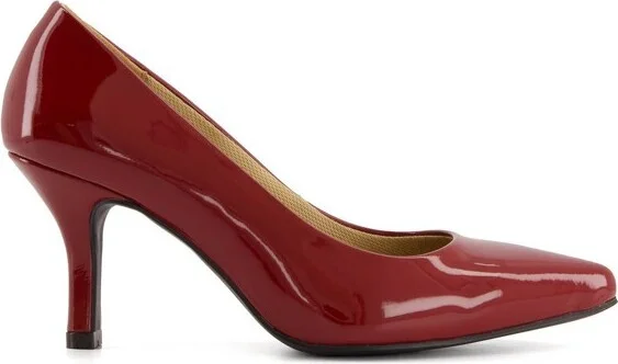 Andrea Comfort Plus Medium Heel Stilettos 67378, Red, - Image 2