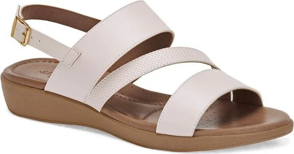 Andrea Comfort Slingback Sandals 8108, White,