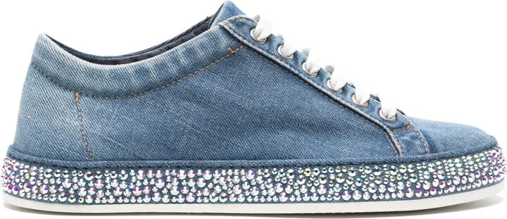 Andrea crystal-embellished sneakers