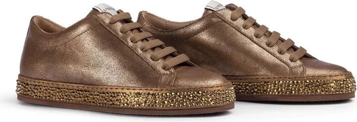 Andrea crystal-embellished sole sneakers - Image 2