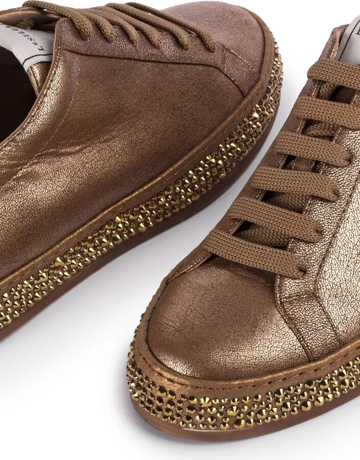 Andrea crystal-embellished sole sneakers - Image 4
