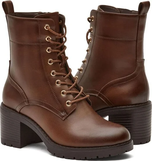 Andrea Derby Boots 351, Brown, - Image 2