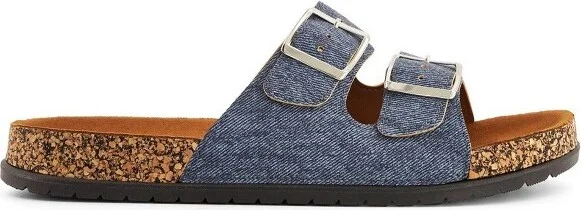 Andrea Double Buckle Strap Sandals 3880 - Black, - Image 3