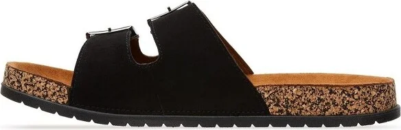Andrea Double Buckle Strap Sandals 3880 - Black, - Image 4