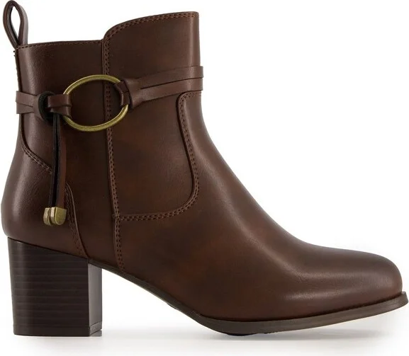 Andrea Fashion Booties, 5944, Brown, - Image 2