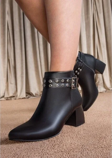 Andrea Fashion Booties 84975, Black, - Image 2