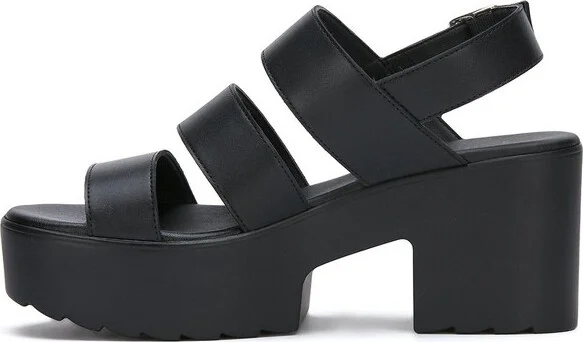 Andrea Fashion Platform Sandals 89442, Black, - Image 2