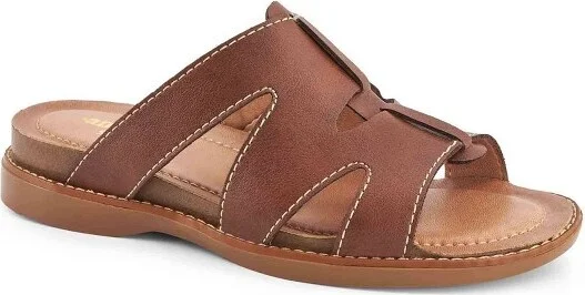 Andrea Fisherman Low Wedge Sandal 8105, Brown,