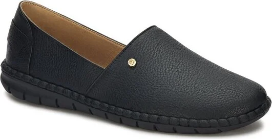 Andrea Flat Moccasins 6457, Black,