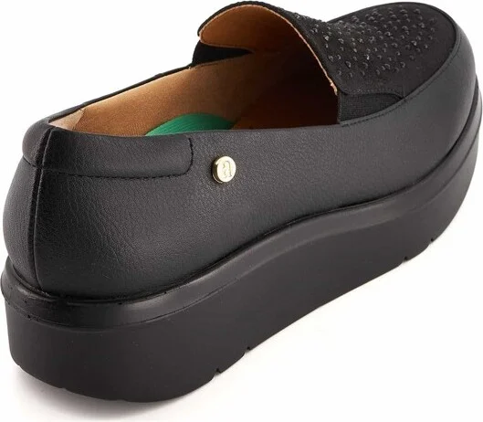 Andrea High Platform Flats 73540, Black, - Image 2