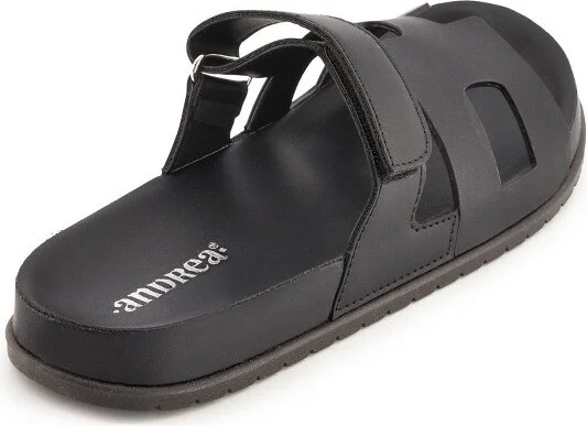 Andrea Hook and Loop Casual Sandals 8417, Black, - Image 2