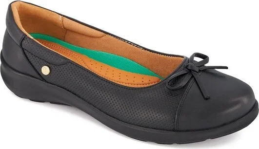 Andrea Leather Ballerinas Ultra Comfort 67673, Black,