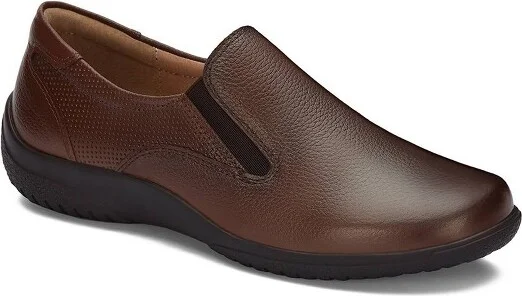 Andrea Leather Comfort Moccasins 8962, Brown,