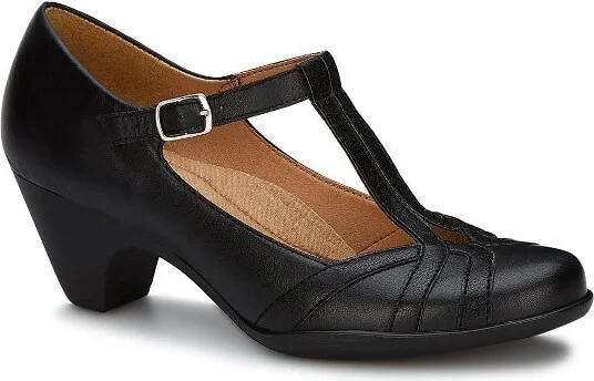 Andrea Leather Pumps Buckle Closure 2563749 - Black,
