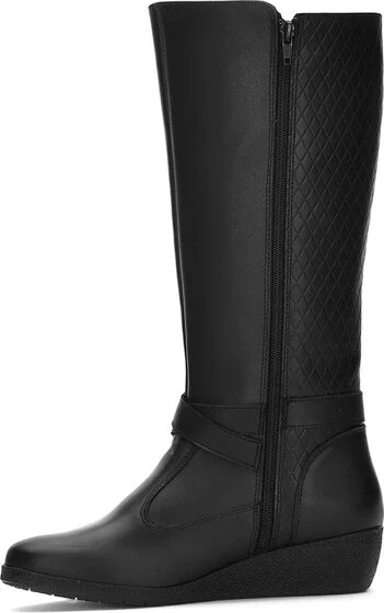 Andrea Leather Riding Boots 9671, Black, - Image 2