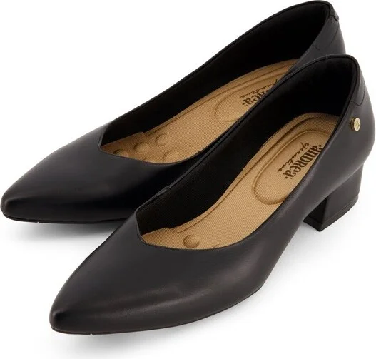Andrea Low Heel Pumps 84796, Black, - Image 2