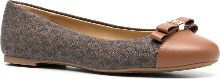 Andrea monogram print ballerinas - Image 2