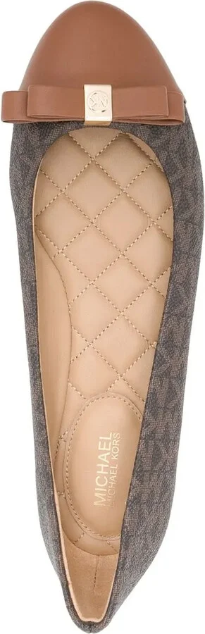 Andrea monogram print ballerinas - Image 4
