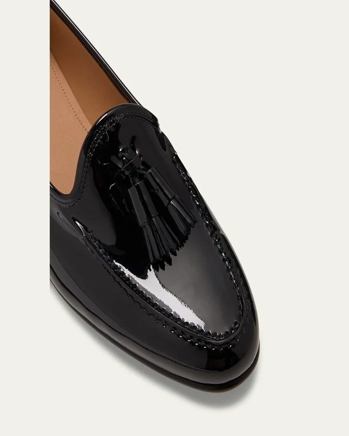 Andrea Patent Tassel Loafers - Image 7