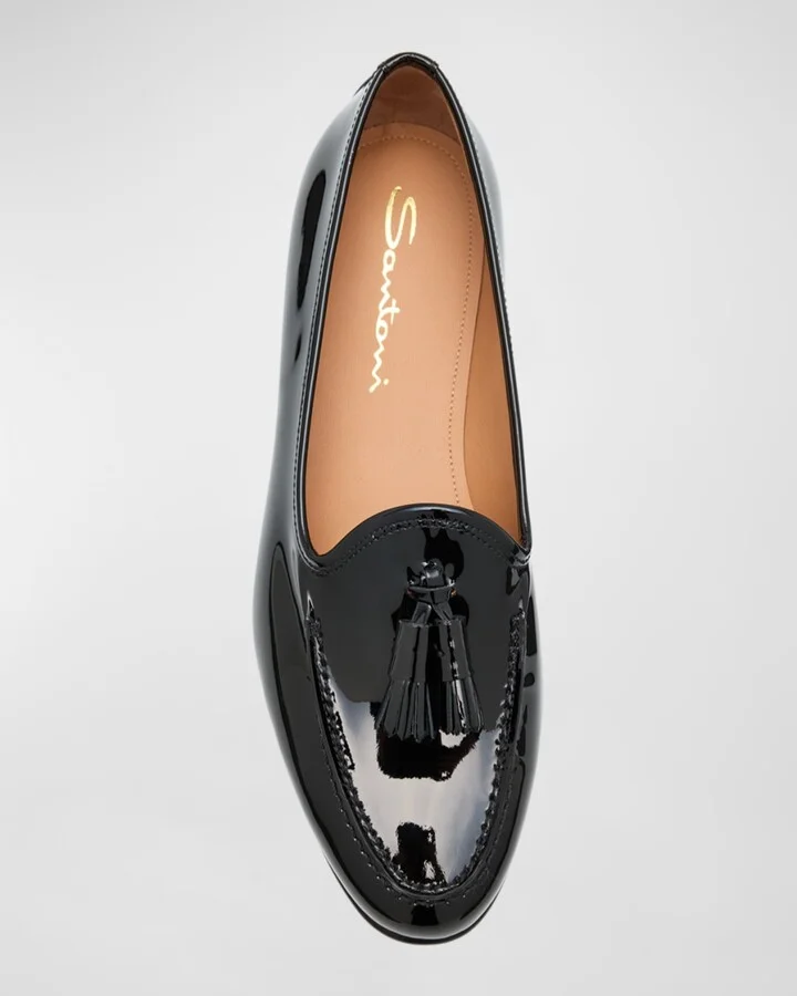 Andrea Patent Tassel Loafers - Image 4
