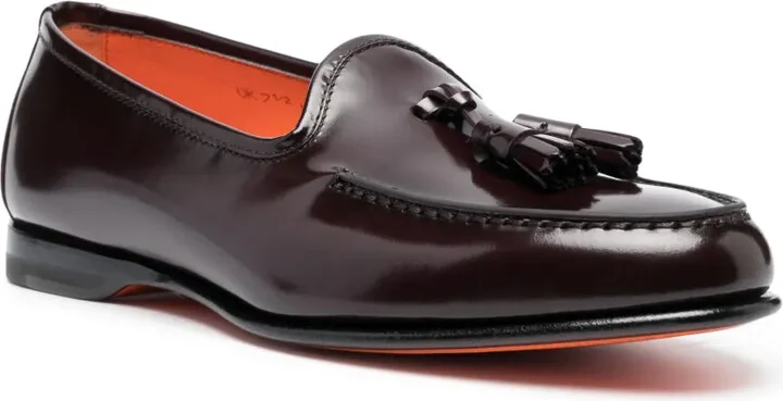 Andrea tassel-detail leather loafers - Image 2