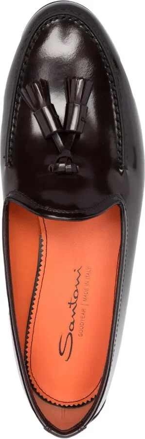 Andrea tassel-detail leather loafers - Image 4